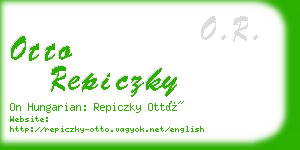 otto repiczky business card